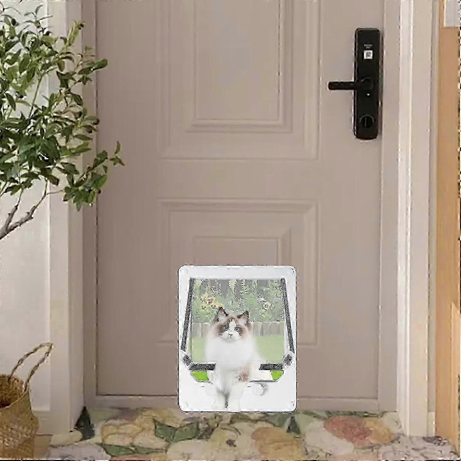 Automatic indoor cat flap with timer and lock | Ventilated pet door LX
