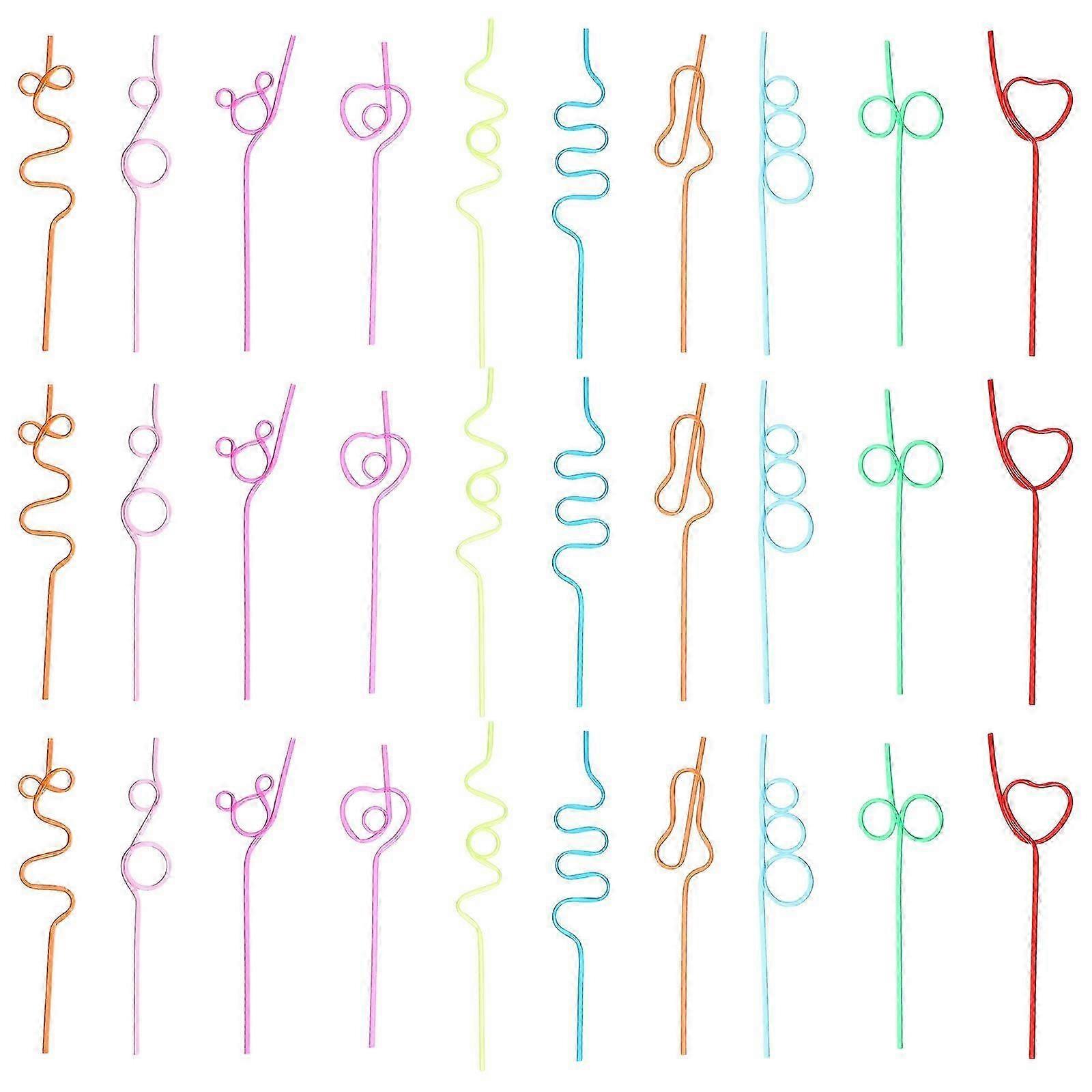 Reusable Drinking Straws for Party Use Assorted Colors 30Pcs_HP