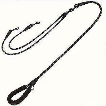 Dual Dog Leash, 360 Tangle-Free Shock-Absorbing Reflective Design, 198 cm Long for Walking and Training Two Dogs