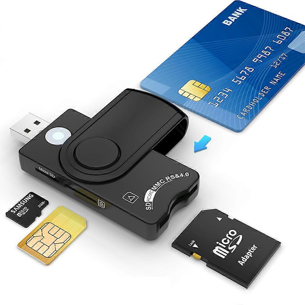 Compact Motion-Detecting CAC Card Reader