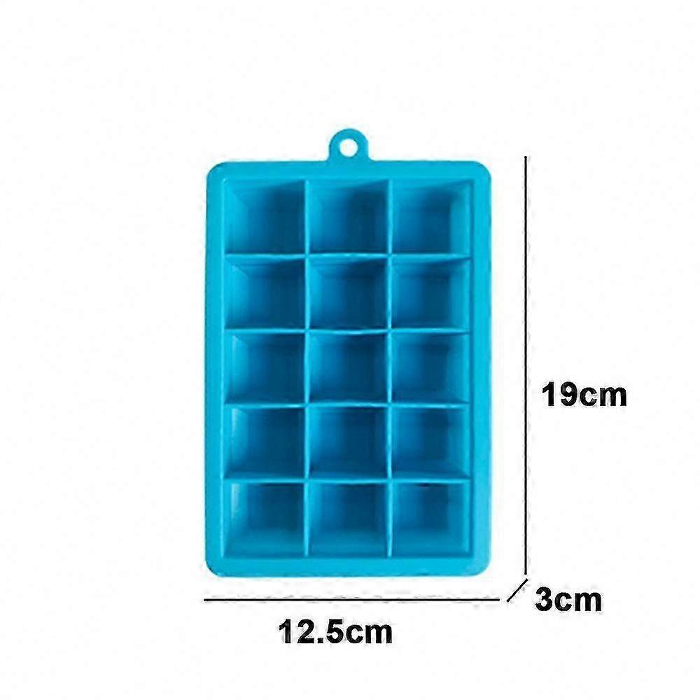 Large Ice Cube Mould, Blue Easy Release for Fruit Drinks