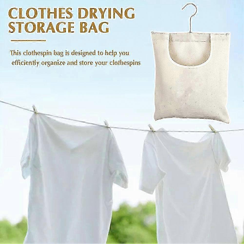 Laundry Clothespin Bag Hang & Store