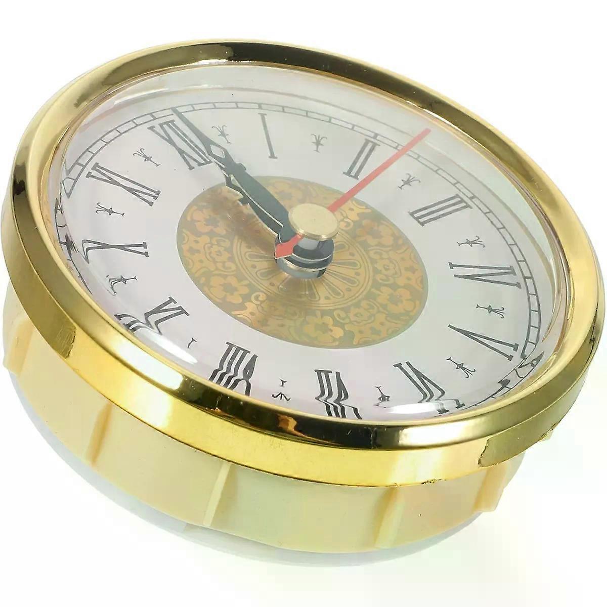 round Clock Insert with Roman Numerals, Quiet Quartz Movement 80mm