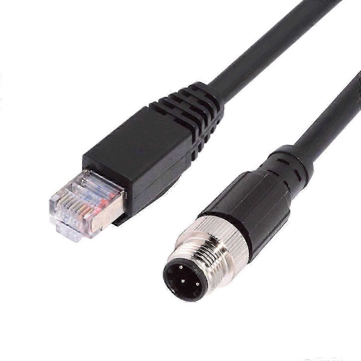 IP67 M12 D-Coded to RJ45 Patch Cord