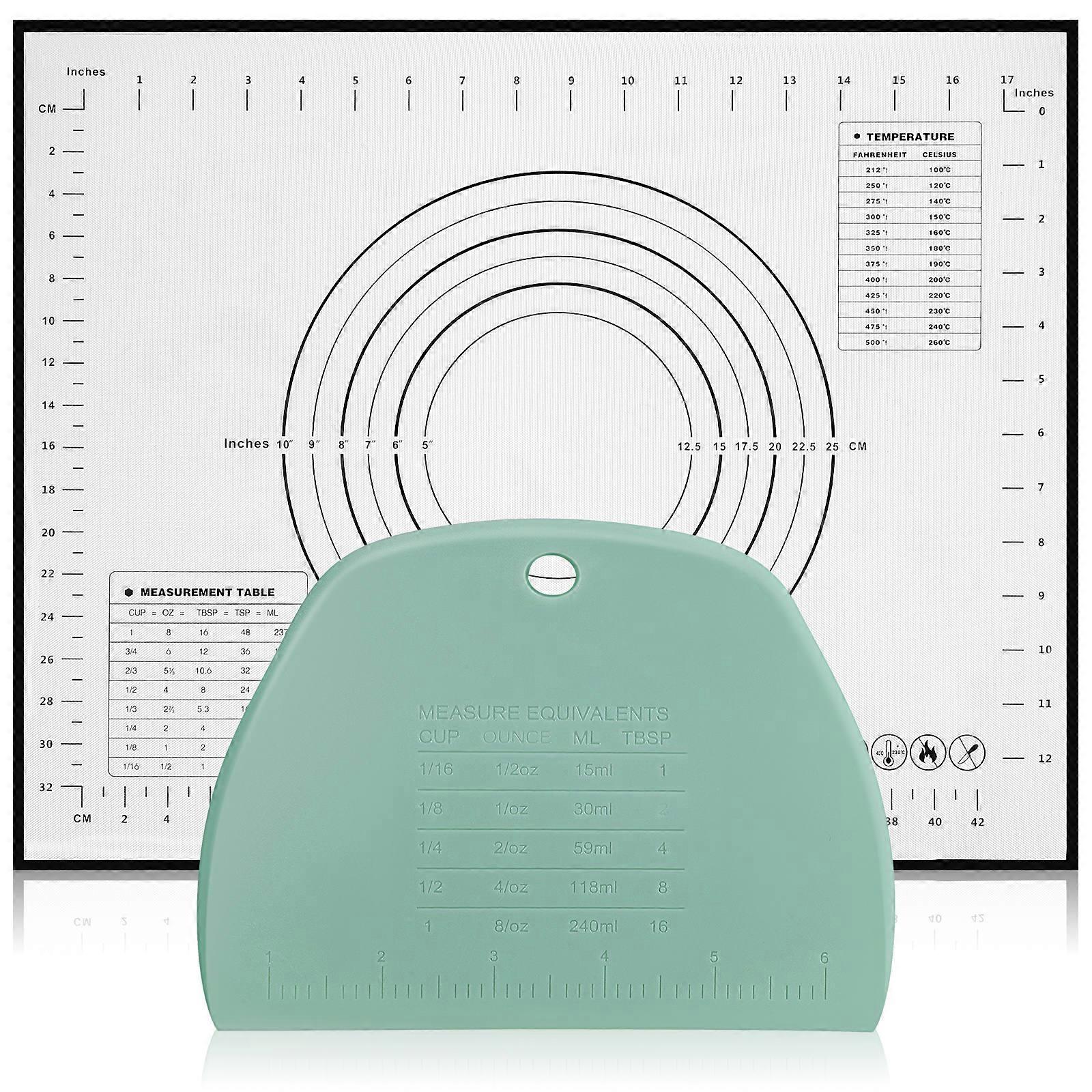 Silicone Pastry Mat with Dough for Baking 1Set Multipurpose Kit