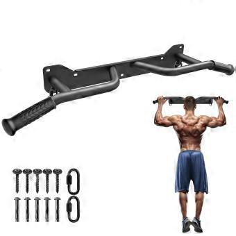 Wandgemonteerde Pull Up Bar, Multifunctionele Kin-up Bar, Draagbare Fitness Deurbar