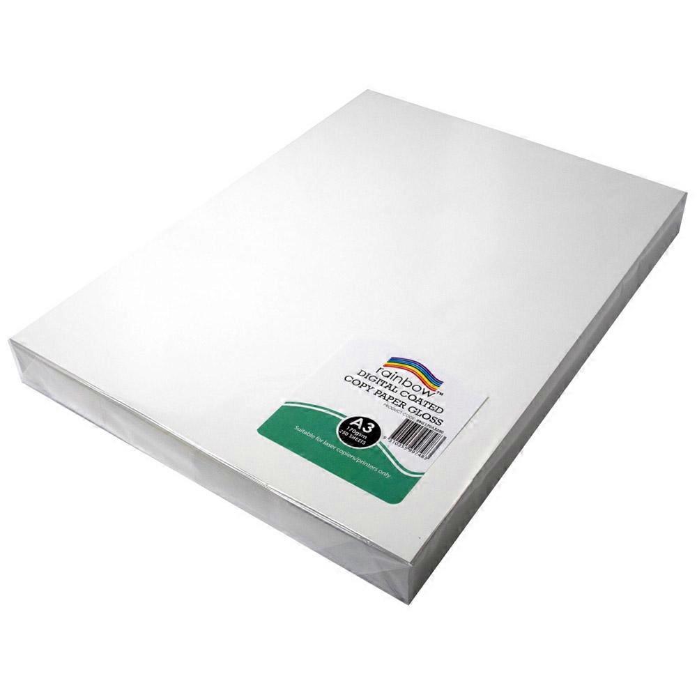 Rainbow A3 Digital Copy Paper (White) - Gloss