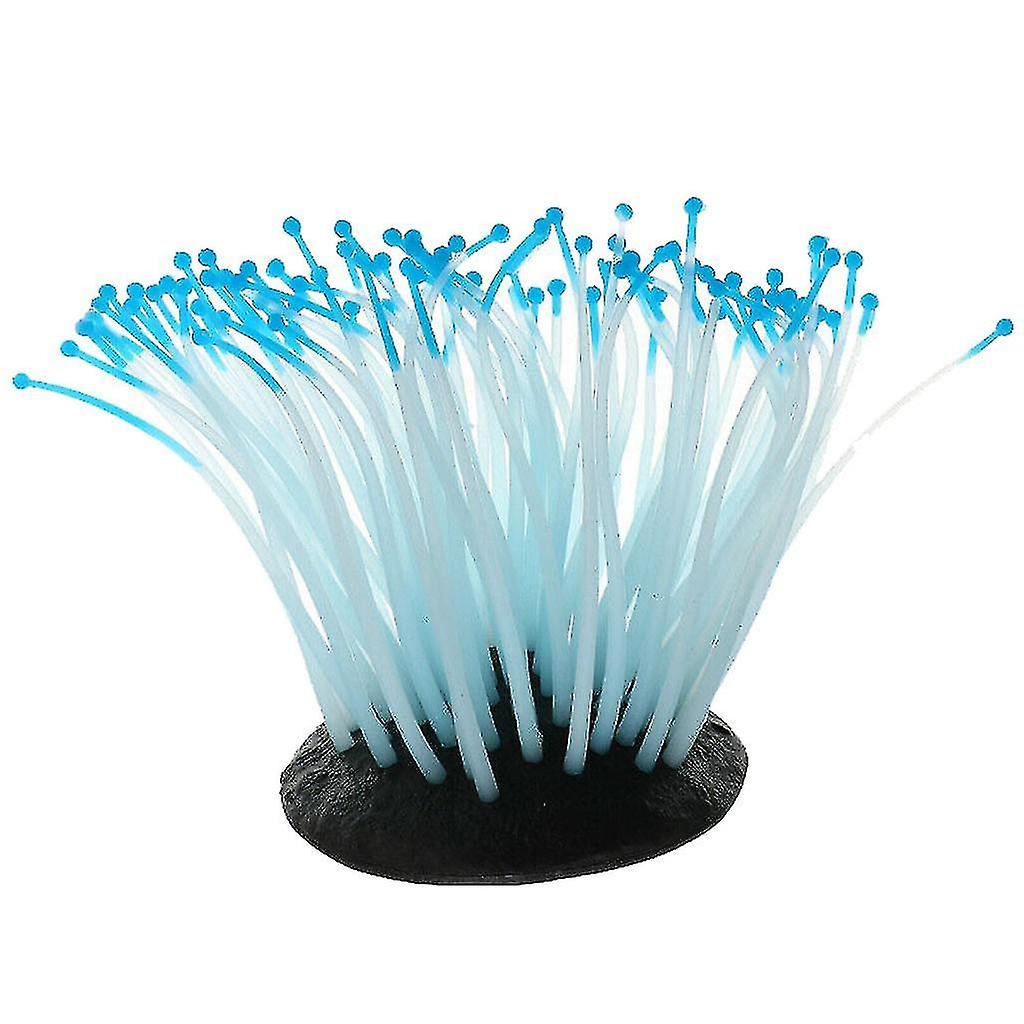 Aquarium Fish Tank Luminous Sea Anemone Artificial Coral Ornament Decoration