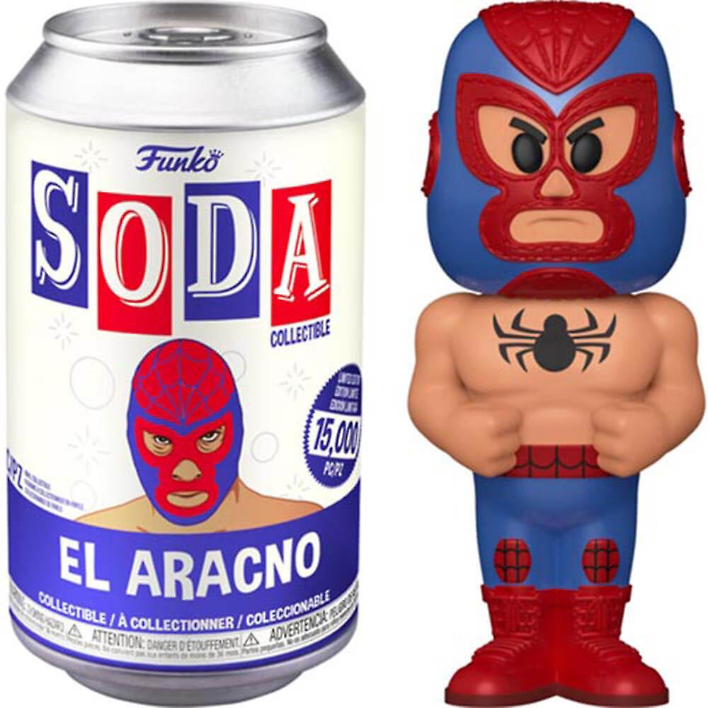 Marvel: Lucha Libre El Aracno Spider Man SODA Figure in Can Chase Ships 1 in 6