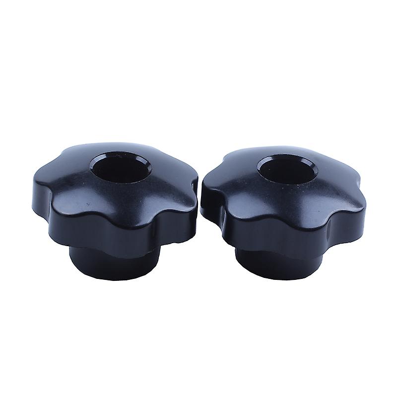 M8 x 50mm Diameter Thread Clamping Star Knob Black Replacement 2pcs