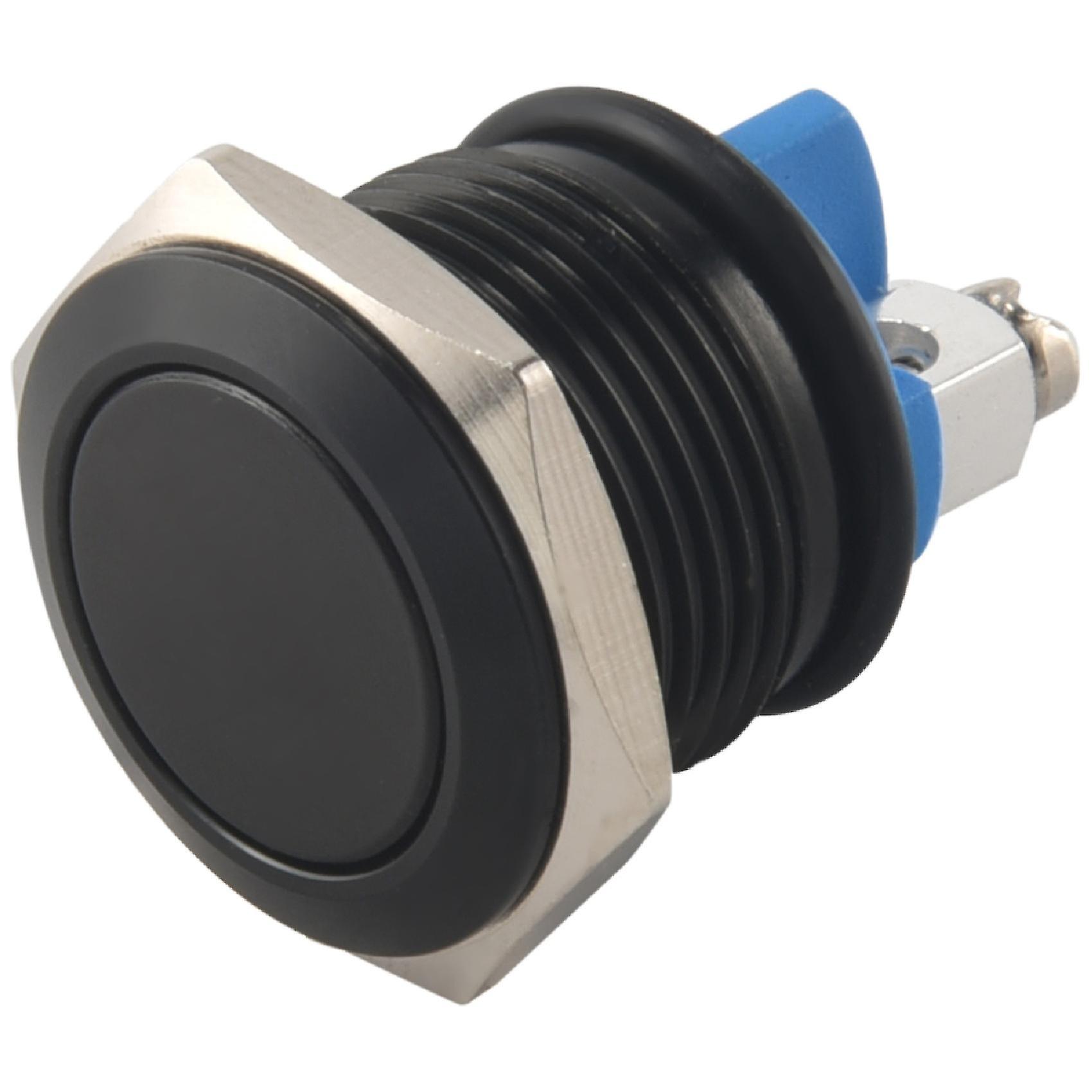 Interruttore Pulsante Momentaneo 12V LED Rosso Per Auto - Metallico Con Presa - Foto 8