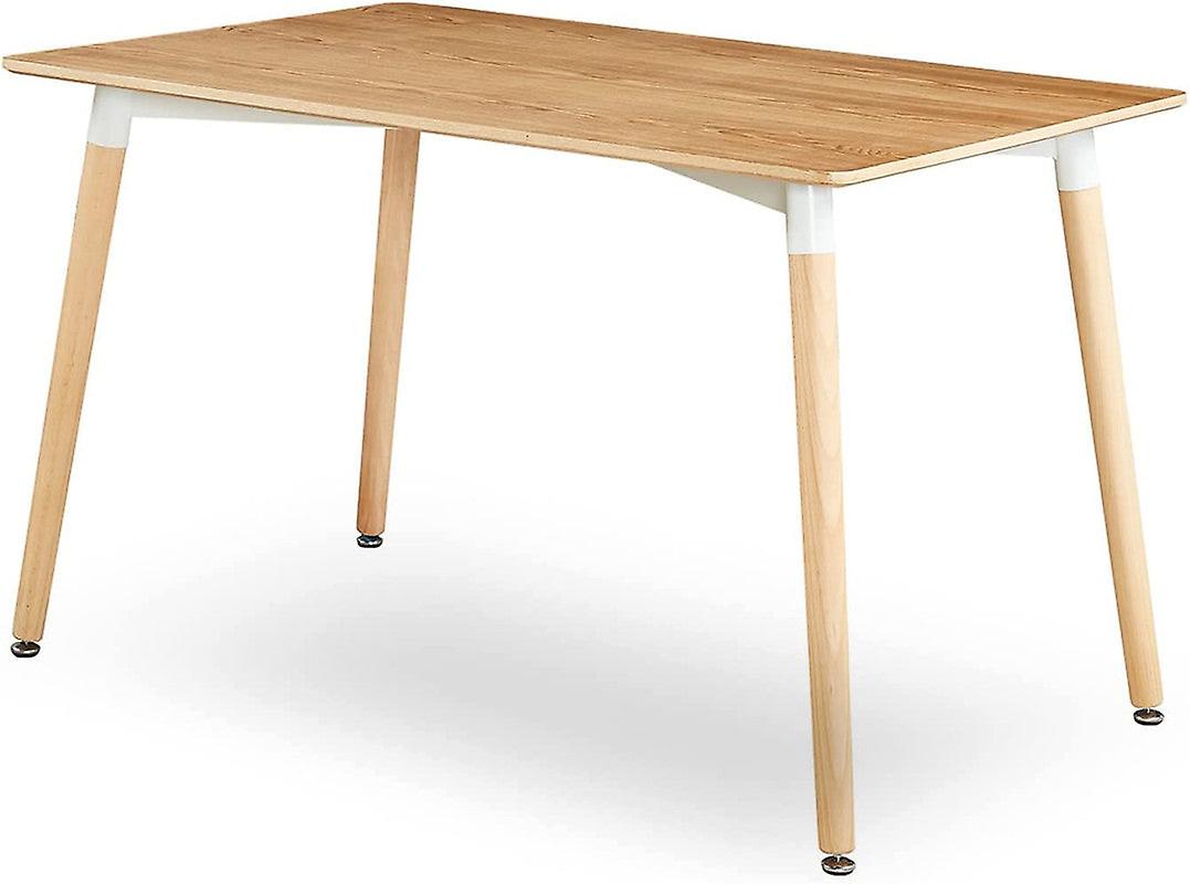 Halo Dining Table With Solid Wooden Legs - Single