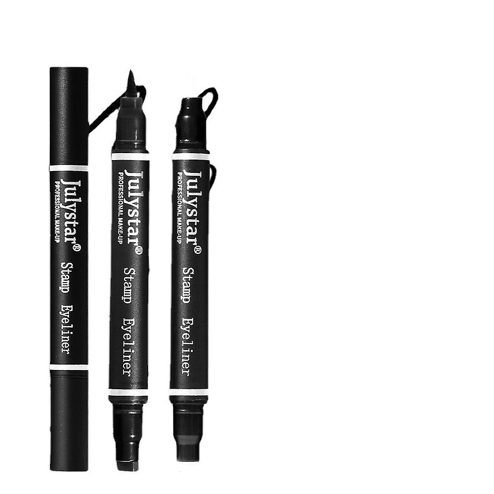 Cool Black Seal Eyeliner Waterproof Not Smudge Double-headed Eyeliner Southeast Asia