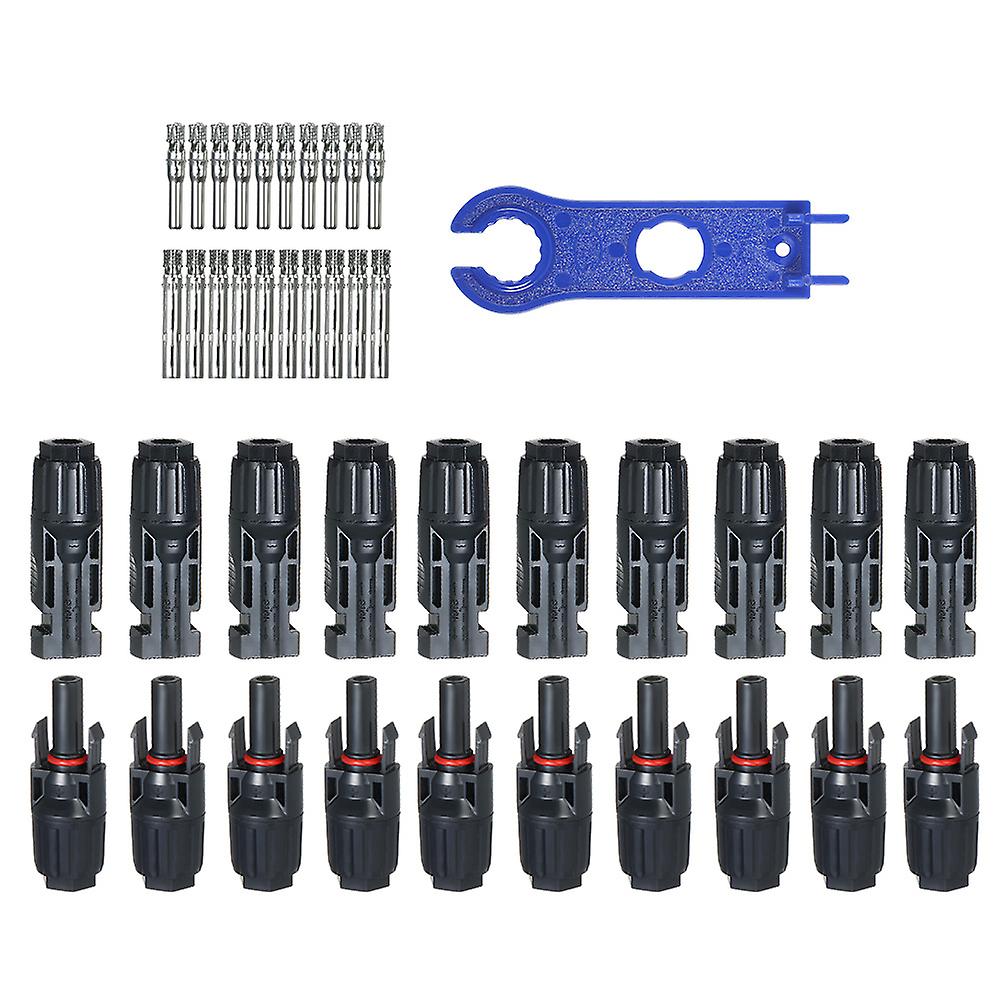 10 Pairs Solar Connectors With Spanner Solar Panel Cable Connectors