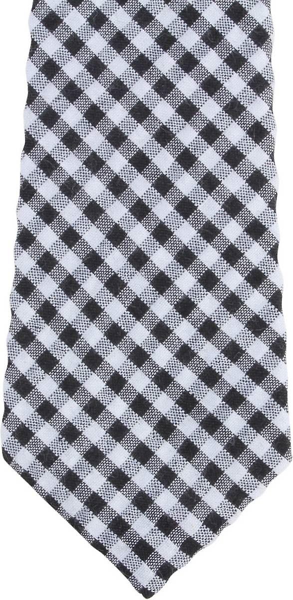 Corbatas de Knightsbridge moña comprobado corbata Skinny algodón - negro