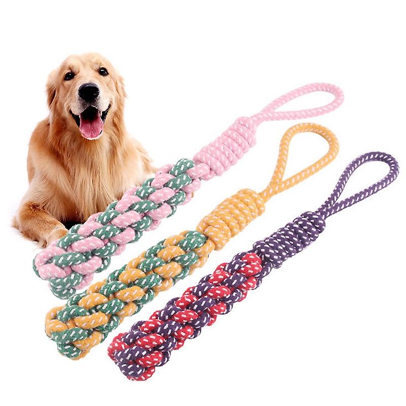 3 PCS Pet Hand-pulled Chewing Toy Dog Molar Cotton Rope