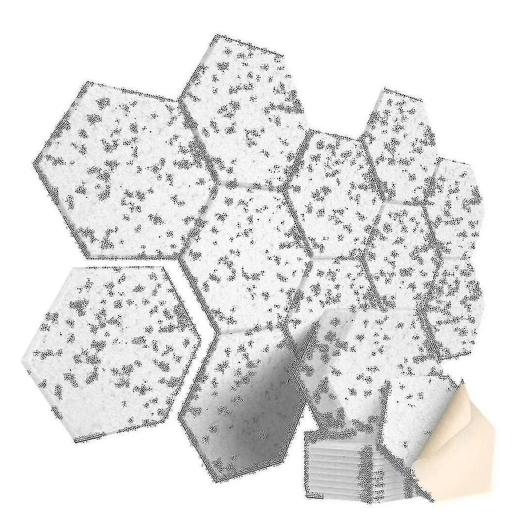 12pcs -adhesive Sound Proof Foam Acoustic Panels,12x10x0.4in Hexagonal,reduce Noise And Eliminate E