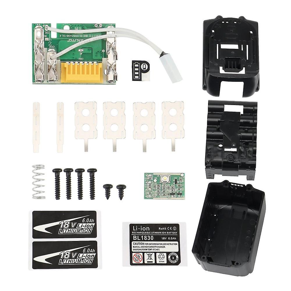Bl1890 Battery Case Pcb Charging Protection Circuit Board Shell Box Bl1860 For 18v , 6ah-