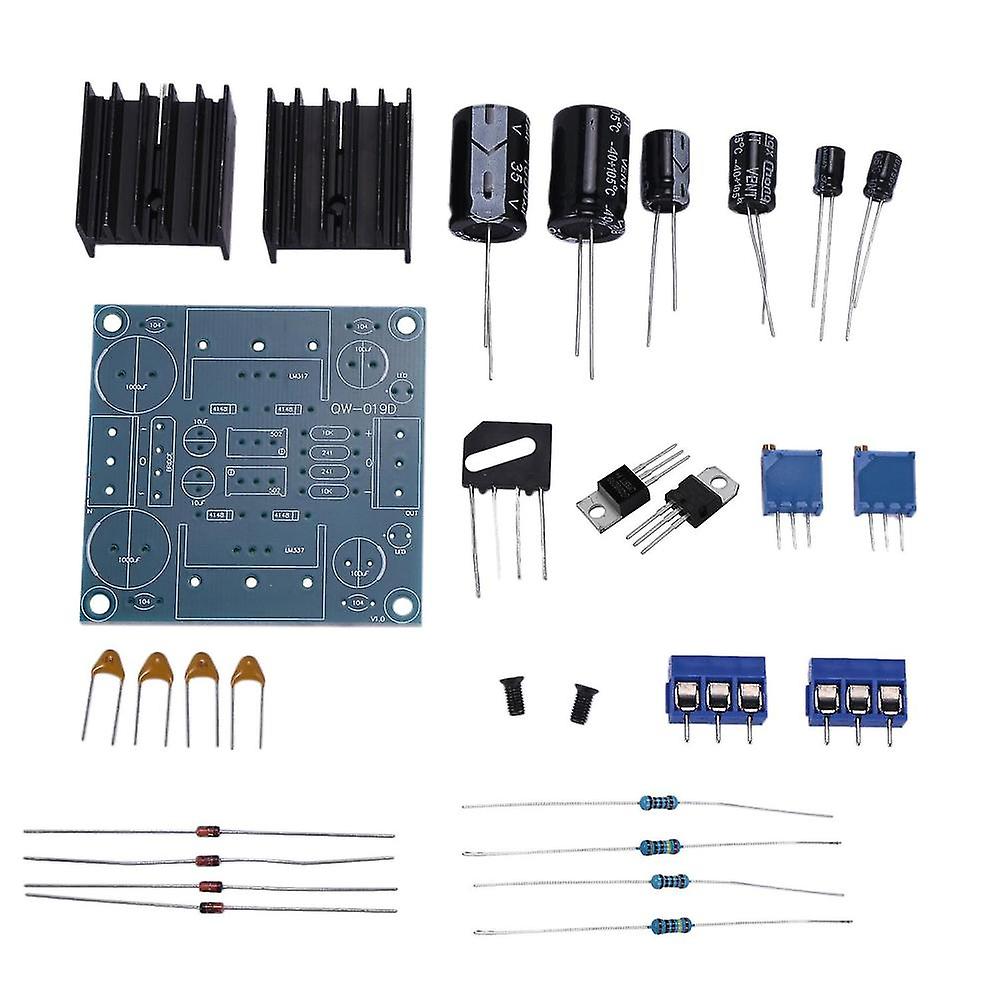 Lm317 Lm337 Positive And Negative Dual Power Adjustable Power Supply Board Diy Kit