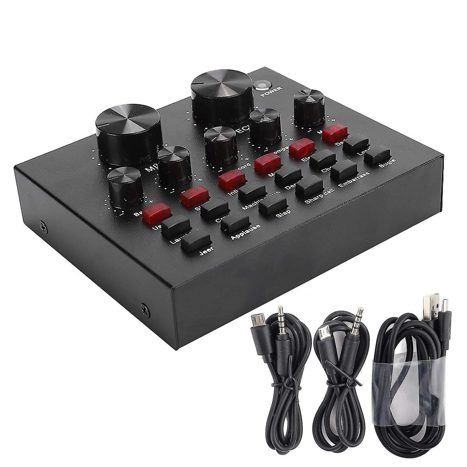 Audio External Usb Headset Microphone Mobile Computer Metal Sound Card Accessory