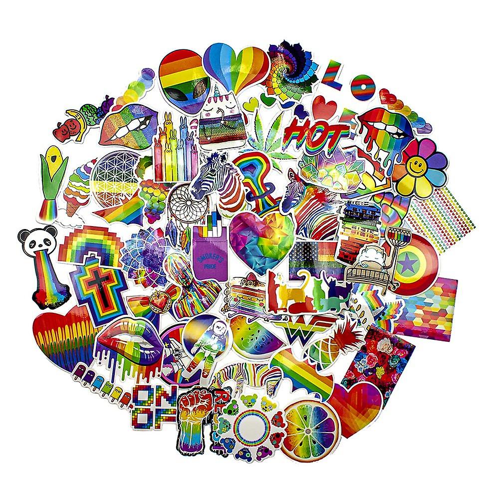 50x 贴纸 - 彩虹