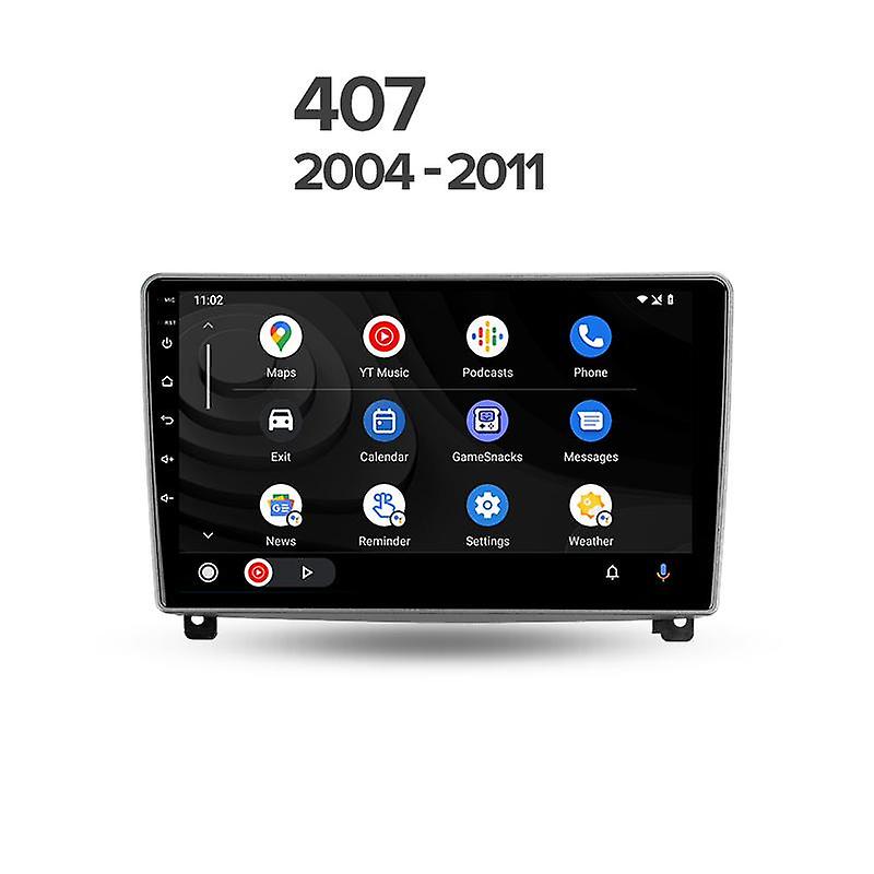 Android Car Radio Multimedia Video Player for Peugeot 407 2004-2011 Navigation GPS Autoradio Stereo