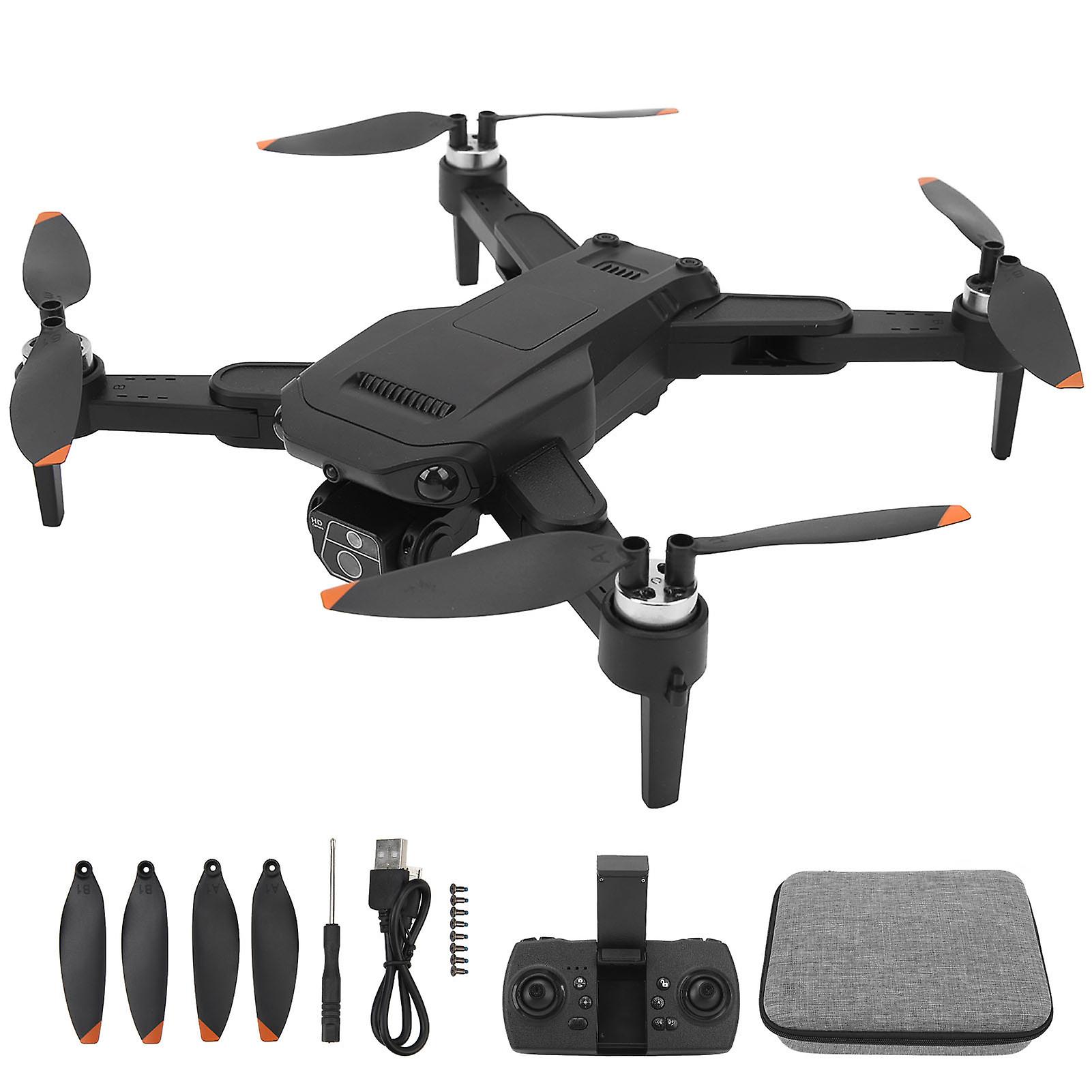 Foldable Drone RC Quadcopter 4K Brushless Drone Infrared Obstacle Avoidance Optical Flow Positioning 2000mAh Battery 2.4GHz Black