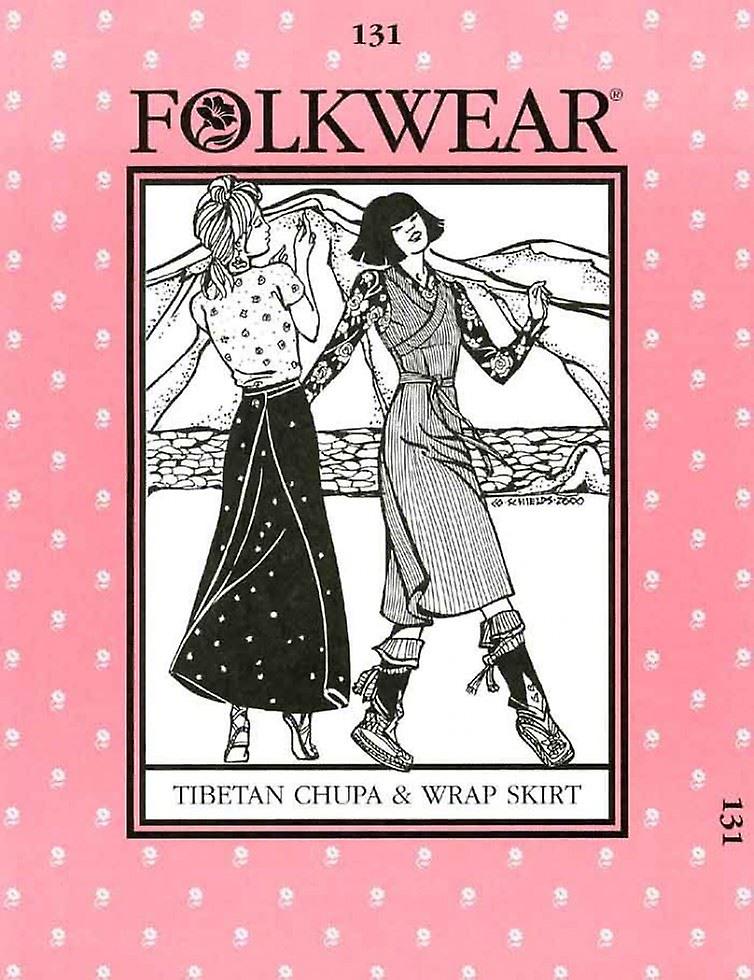 Folkwear Patterns Paper Sewing Pattern Tibetan Chupa Skirt & Dress