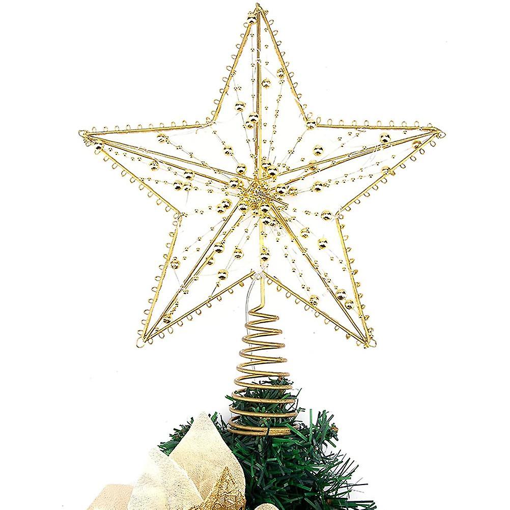 Christmas tree star with twinkling LED string lights for Christmas decoration