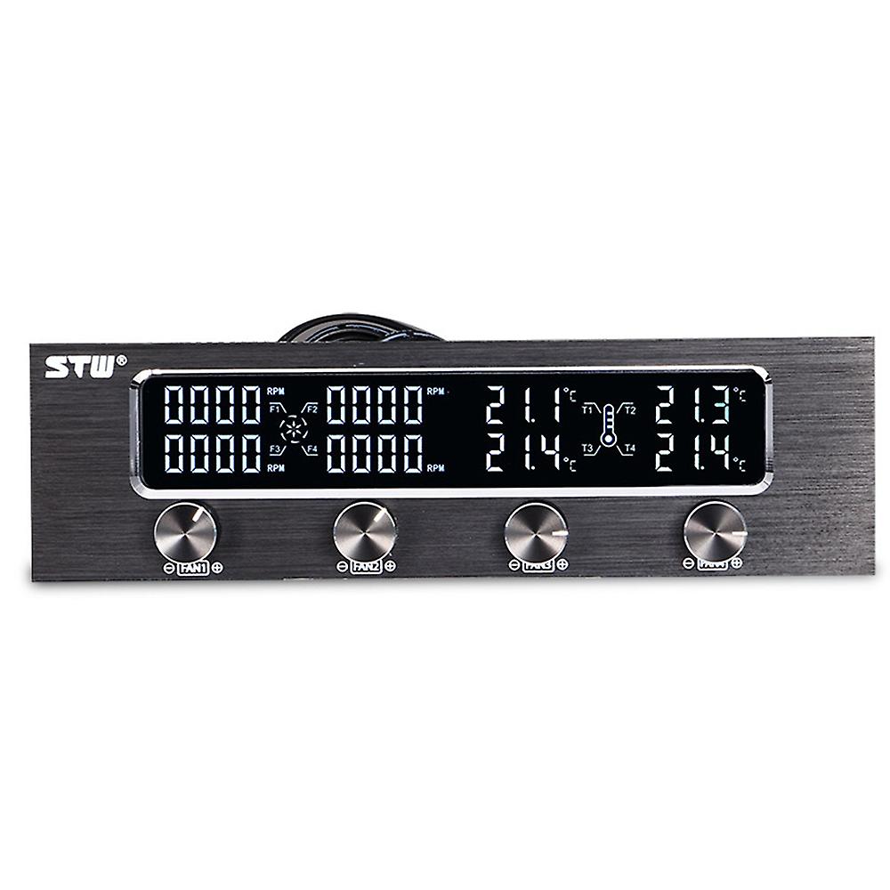 Sunshine-tipway STW Multi-Function PC CPU 4 Channel Fan Controller Speed Control Adjuster LCD Coolin