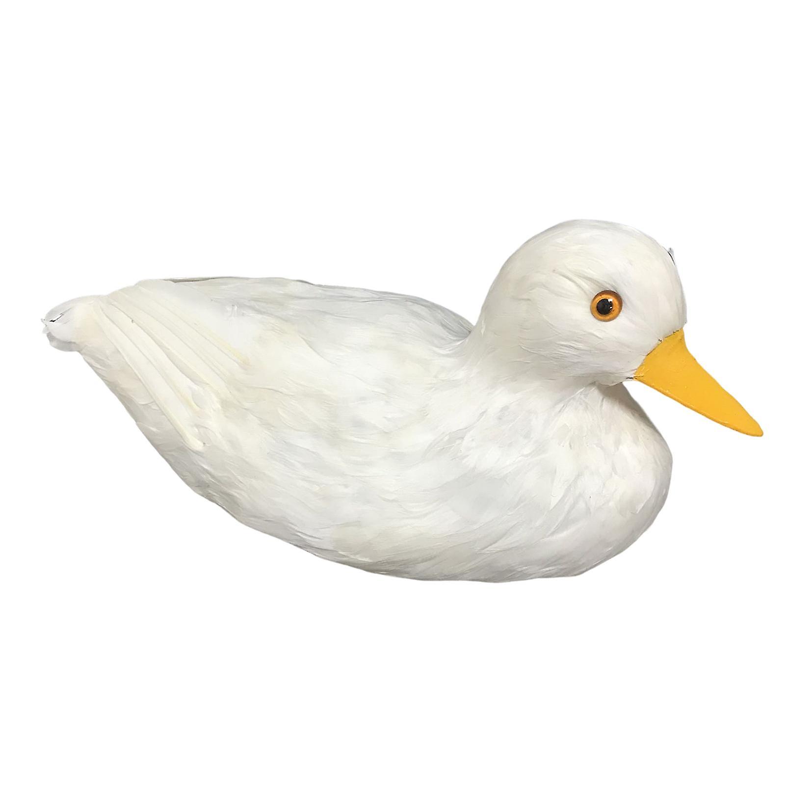 Garden Duck Statue Hand Painted Miniature for Home Lawn Housewarming Gift