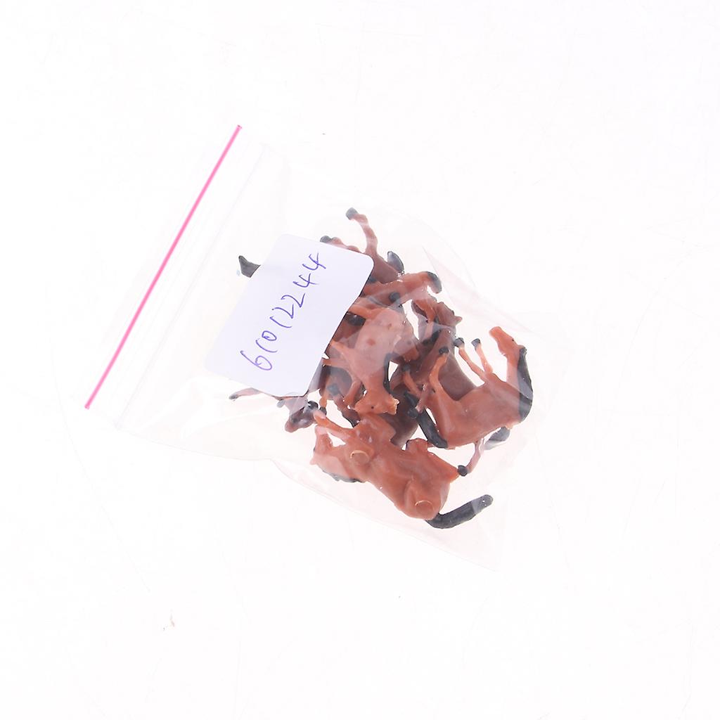 36pcs 72pcs HO Scale 1/87 Farm Animals Shepherd Figures Painted Cows Sheep Horses for Railway
