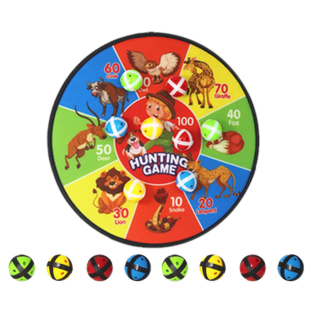 Kids Dart Board Game with 8 Sticky Balls Safe Darts Board Set Indoor Outdoor Game Toy for Boys Girls
