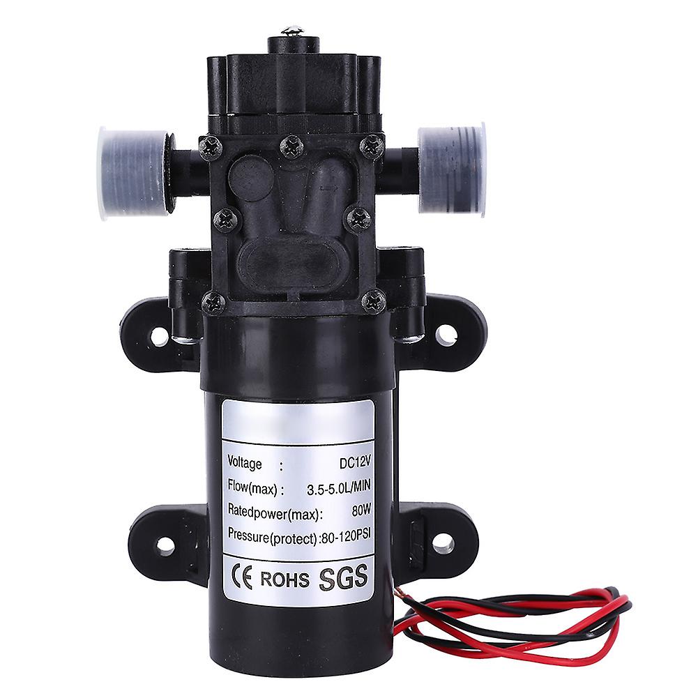 Backflow Diaphragm Pump Mini Self Priming DC12V FL3210H-80W 1/2in Right Water Outlet