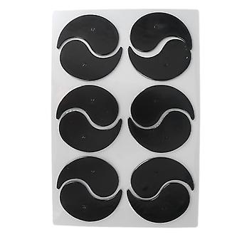 6 pares de parches de silicona para arrugas periorbitales, para uso doméstico y en salones de belleza. Almohadillas reutilizables y portátiles para suavizar las arrugas periorbitales.