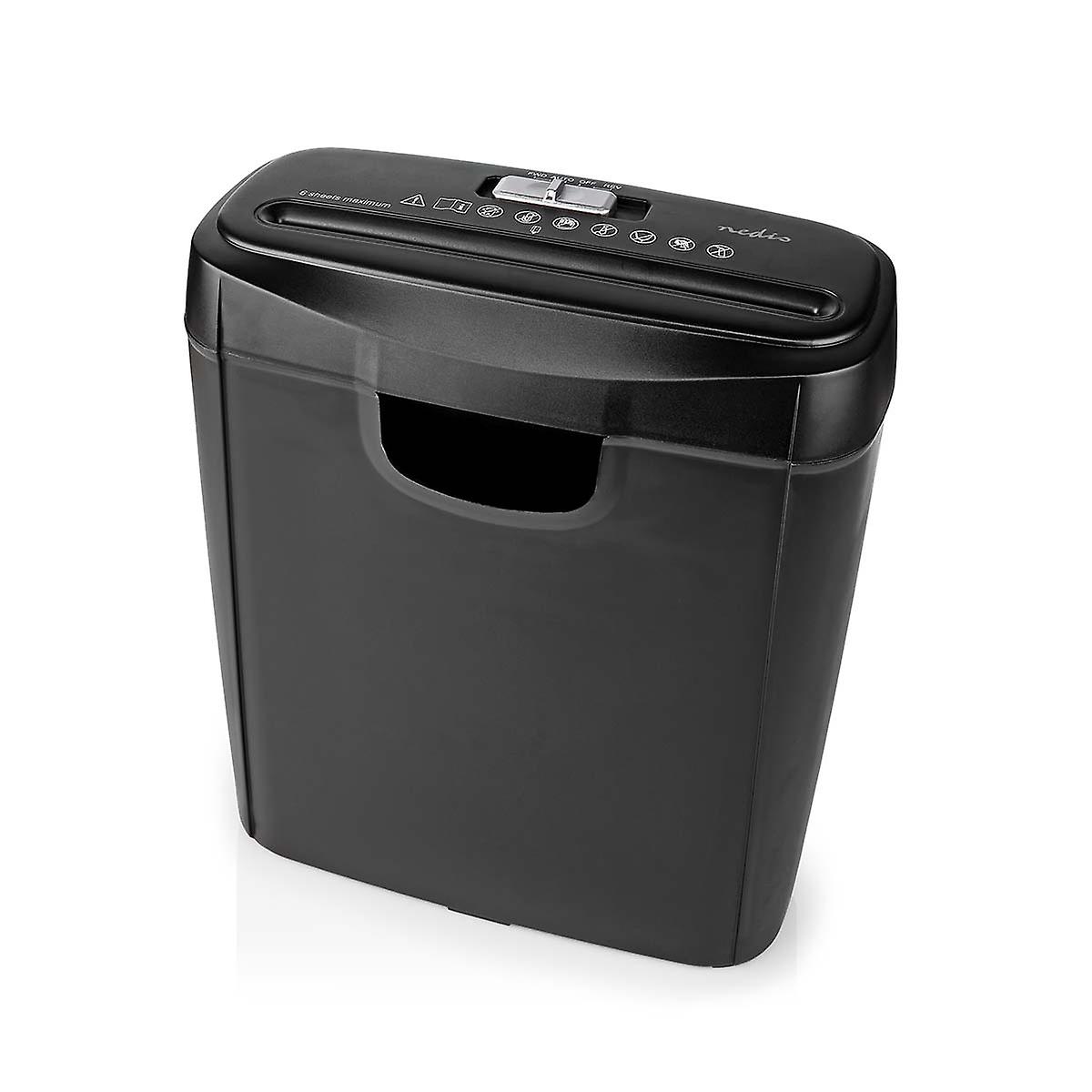 Paper shredders | 6x A4 pages | 10 l | Safety standard: DIN 2 | 190 W | Black