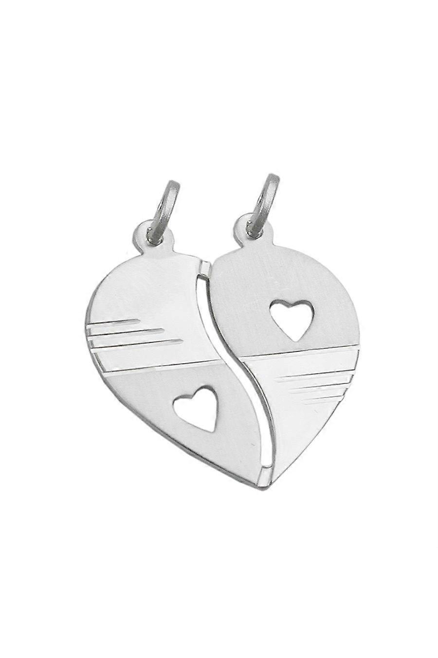 Friendship Pendants 2 Hearts Silver 925 - Gl92506
