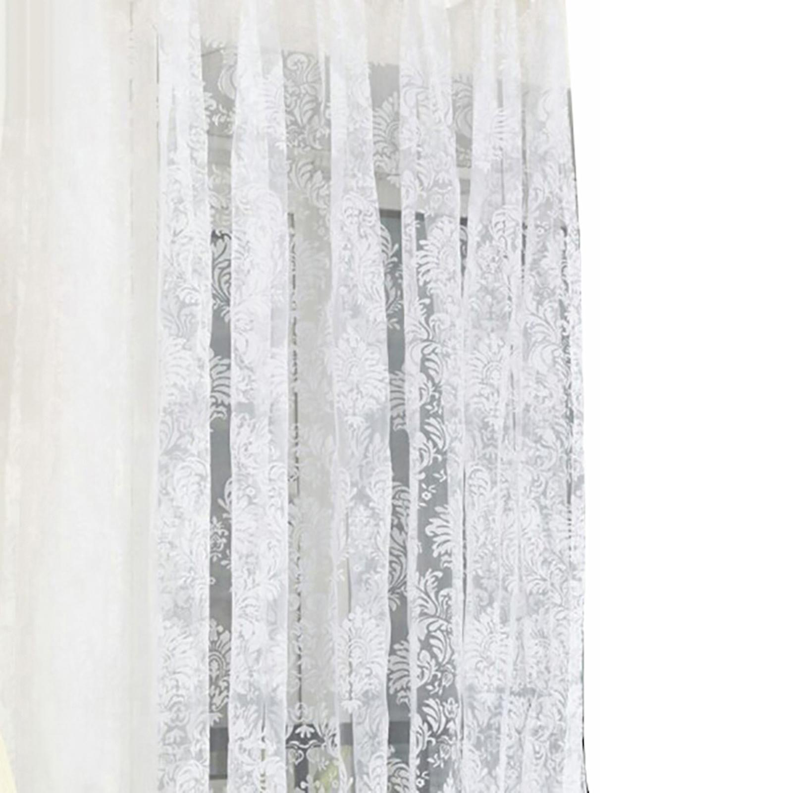 Curtain Flower Pattern Breathable Polyester Home Window Curtain for Bedroom