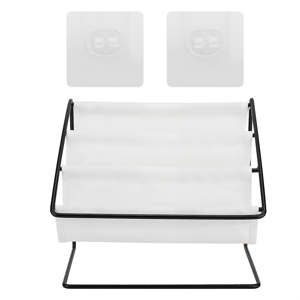 Multifunctional Glasses Storage Rack Holder Stand Desktop Storage Shelf Organizer (White)