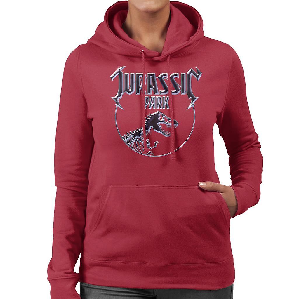 Jurassic Park Chrome Logo Dame's Hettegenser