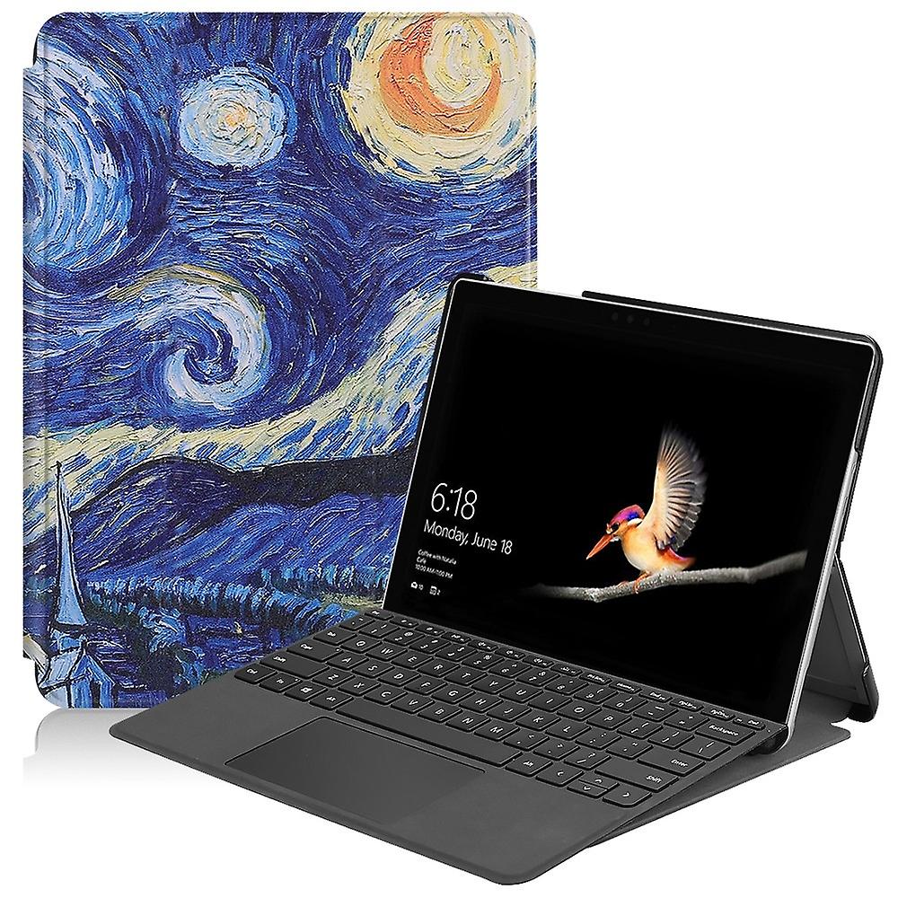 Colored Painted Pattern PU Case For Microsoft Surface Go 10 inch