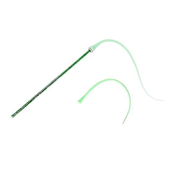 1 Set Cat Stick Interactive Silicone Cat Teaser Toy with Replaceable Top Simulated Mouse Tail Cat Teasing Stick Pet Supplies