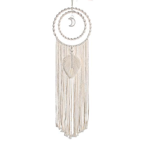 Unique Hanging Pendant Round Hoop Leaf Shape Dreamcatcher