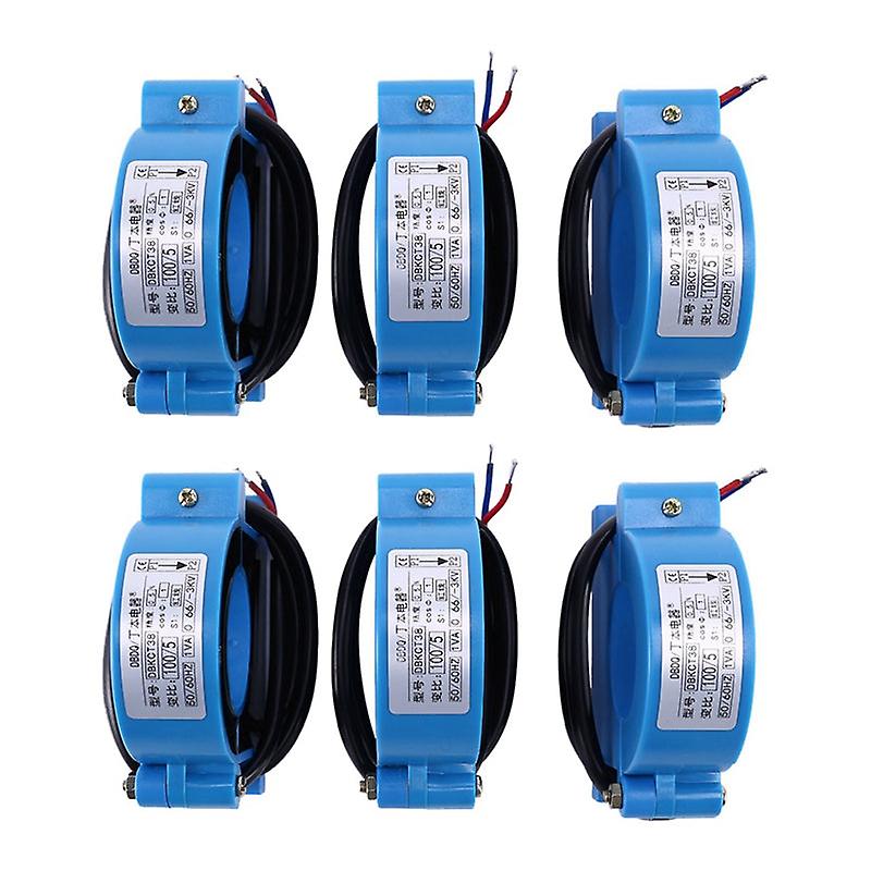 6 Piece / Batch Small 100a/5a Level Current Transformer Ac Split Core Ct Sensor