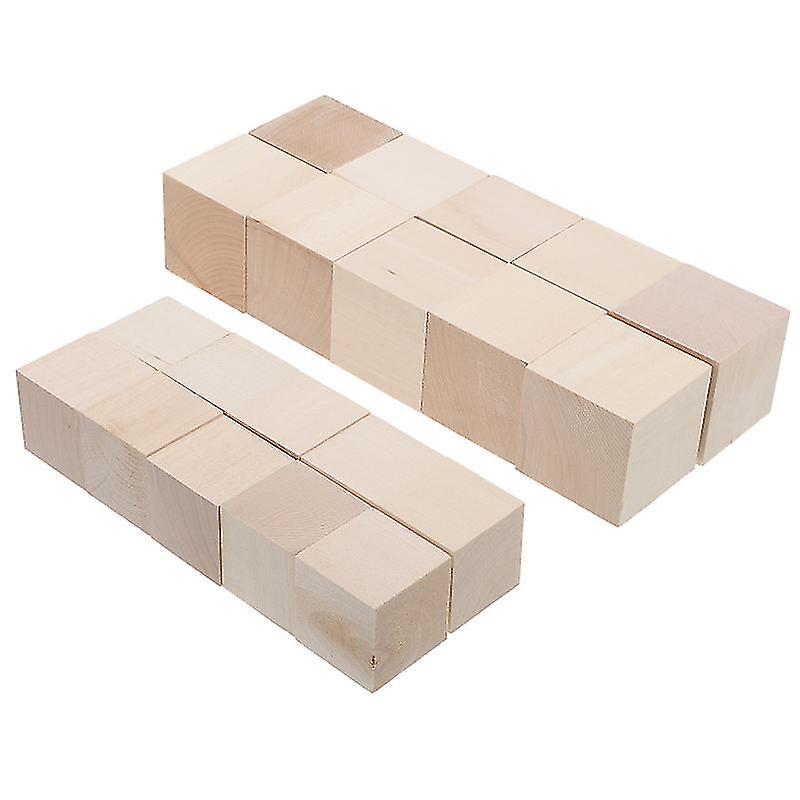 20pcs Wood Diy Cubes