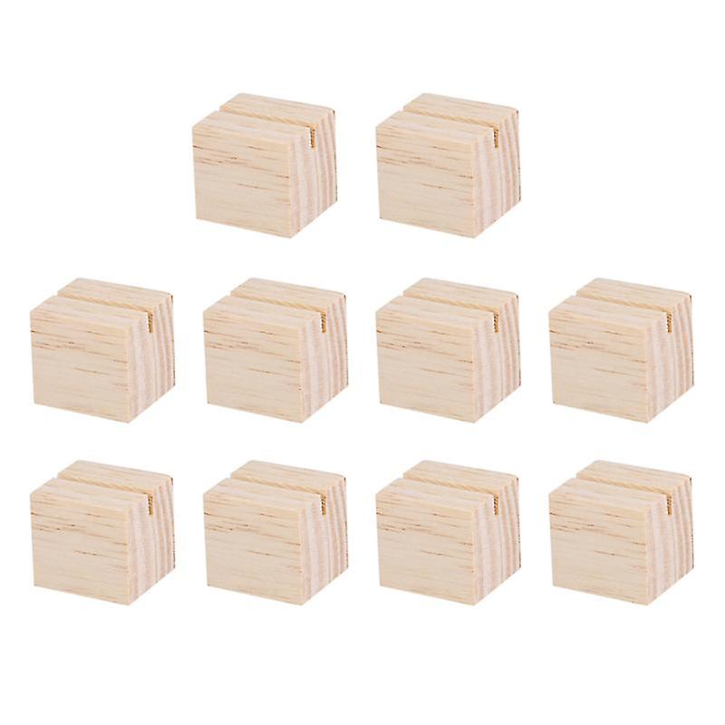 10pcs Wooden Photo Holder