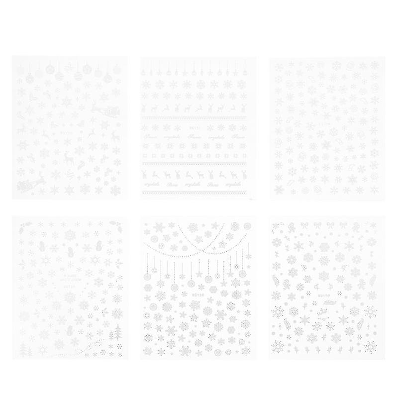 6pcs Christmas Nail Sticker