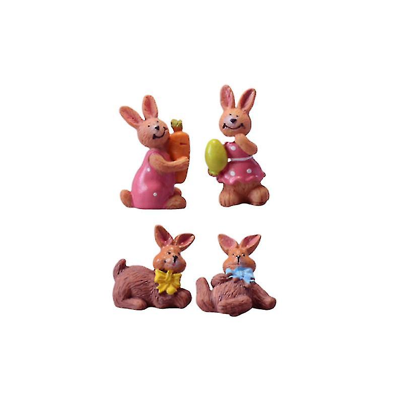 4pcs Cartoon Rabbit Ornament