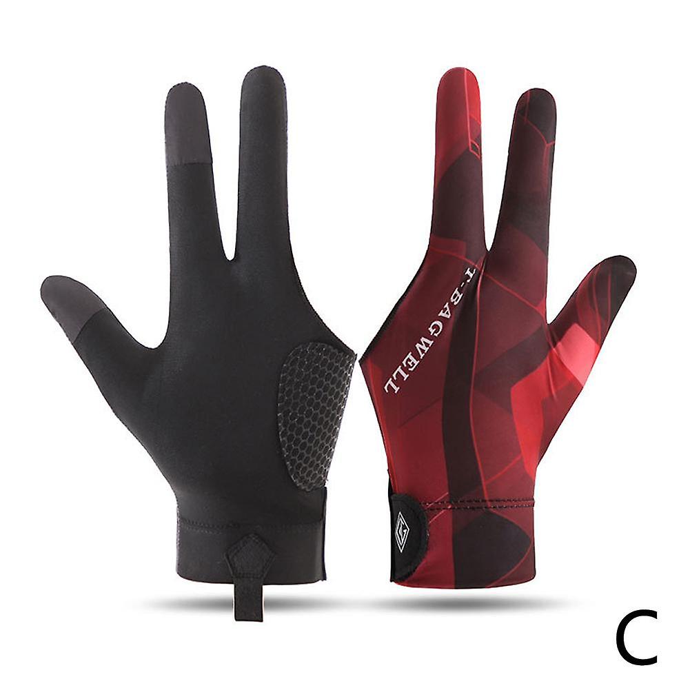 Bilardo Eldiveni Sol El 3 Parmak Snooker Bilardo Eldiveni Kaymaz Elastik