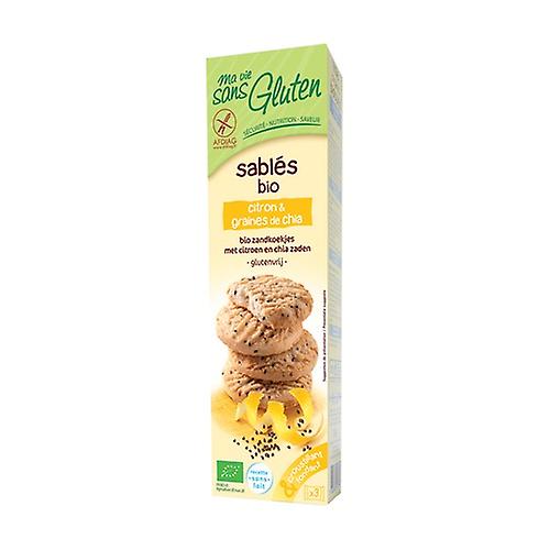 Organic Lemon Shortbread and Chia Seeds 150 g
